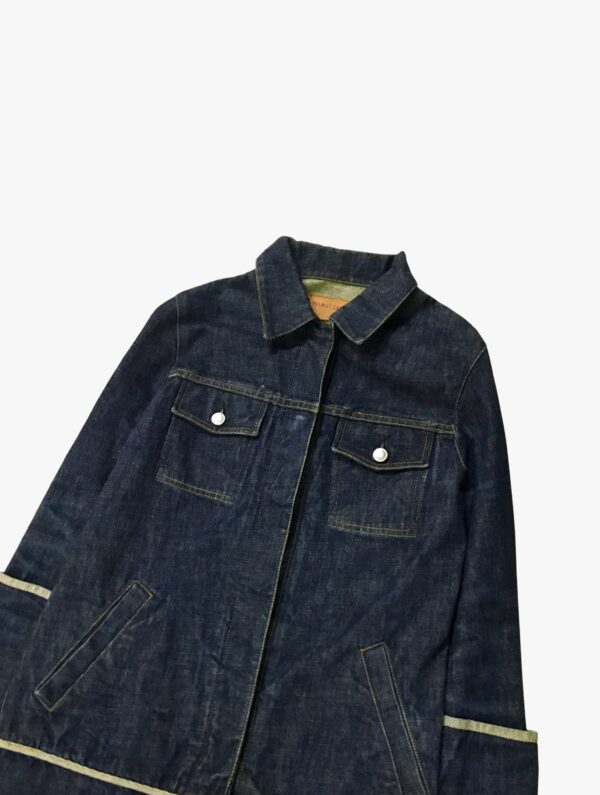 helmut lang 1997 denim striped coat 2 scaled