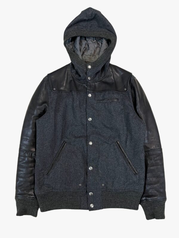 undercover aw2011 hybrid hood varsity jacket 1 scaled