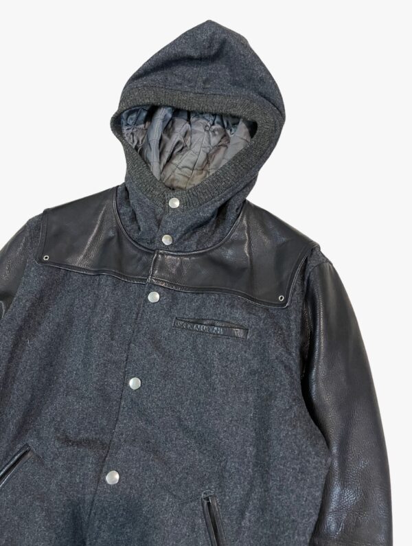 undercover aw2011 hybrid hood varsity jacket 3 scaled