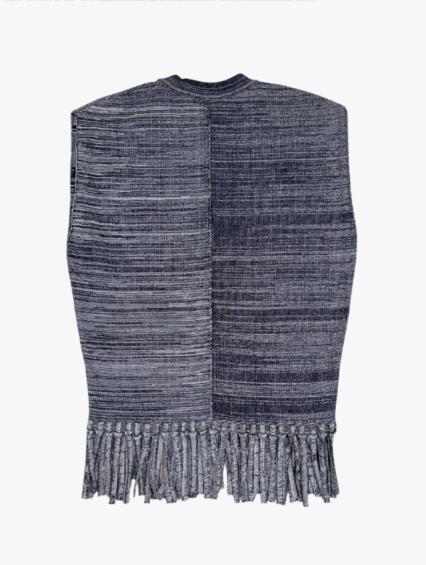 chloe asymmetric frayed sweater vest 3 scaled