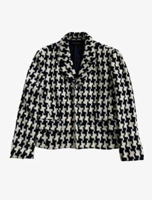 comme des garcons aw1991 chic punk houndstooth jacket 1 scaled