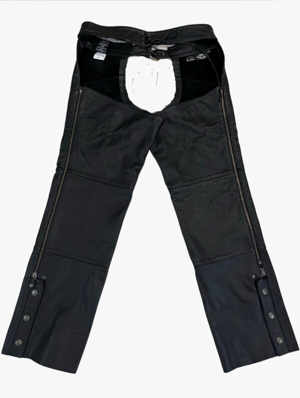 harley davidson 1990s leather chaps pants 1 scaled