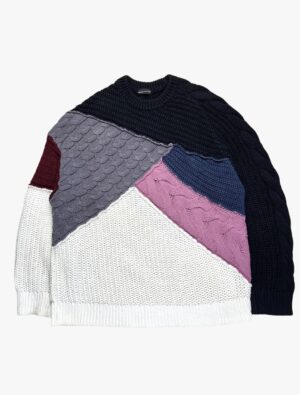 lad musician oversized patchwork sweater 1 scaled