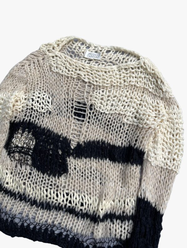 maison margiela ss16 artisanal spider web hand knit sweater 4 scaled