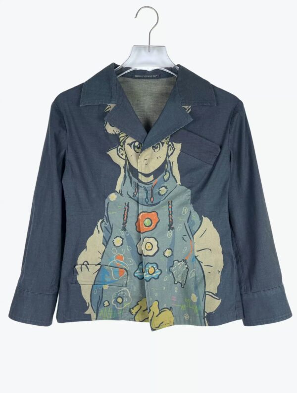 yohji yamamoto yohji yamamoto a w anime print jacket ()