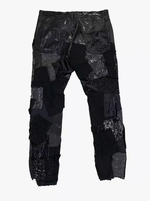 comme des garcons junya watanabe a w2014 multi patchwork skinny pants 7