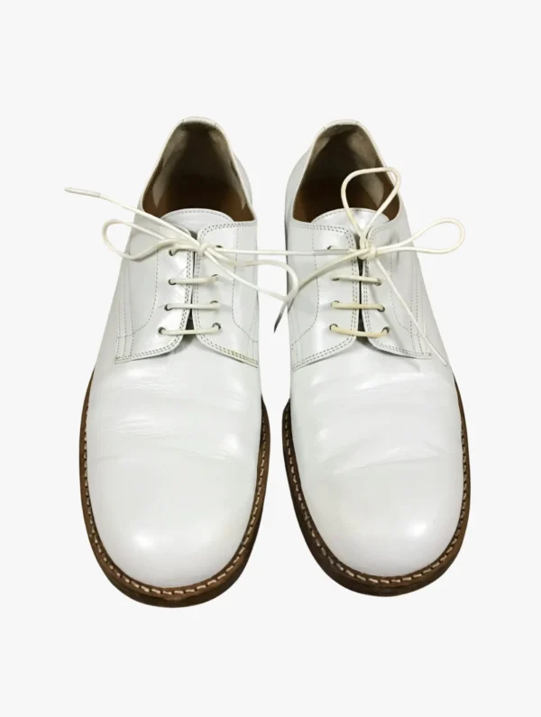 comme des garcons junya watanabe cream derbys w vibram sole ()