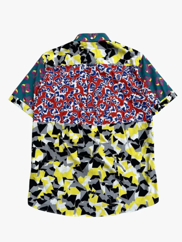 ganryu s s2012 pattern clashing uneven shirt 3