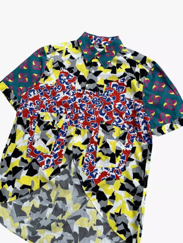 ganryu s s2012 pattern clashing uneven shirt 6