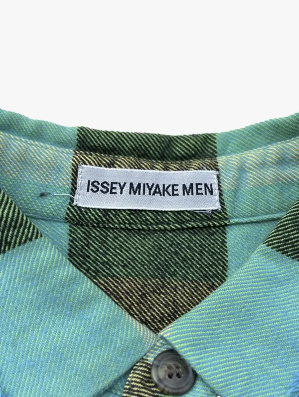 issey miyake issey miyake s s1995 frayed flannel shirt 2