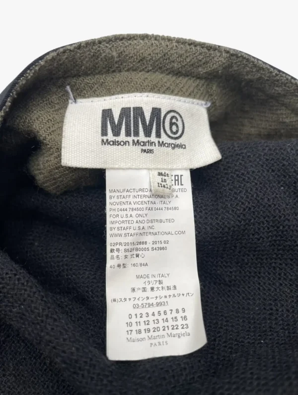 maison margiela maison margiela mm6 a w2015 artisanal sleeveless coat 4