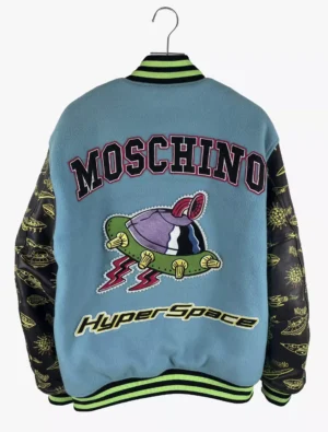 moschino moschino couture ufo varsity jacket 1
