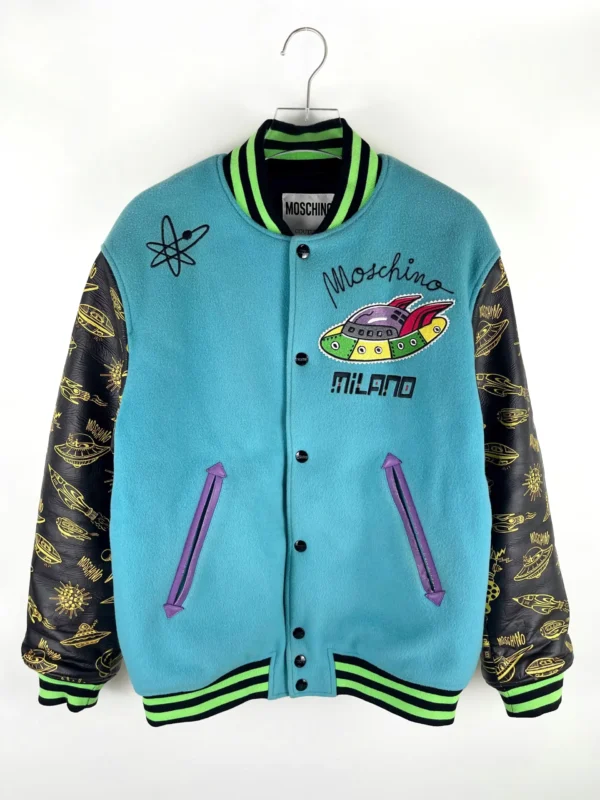 moschino moschino couture ufo varsity jacket 3