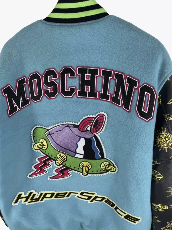 moschino moschino couture ufo varsity jacket 6