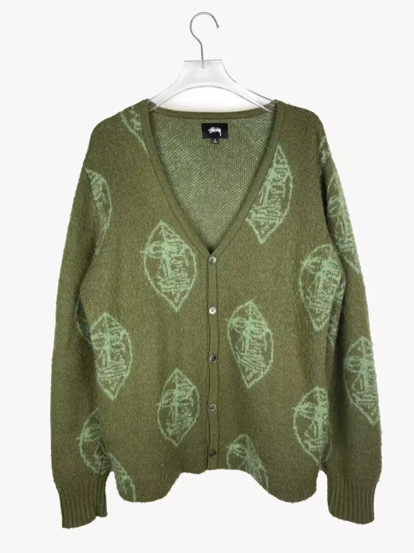 stussy stussy zulu mohair mask cardigan 1