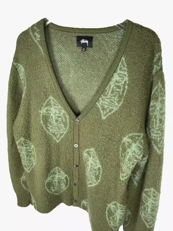 stussy stussy zulu mohair mask cardigan 3