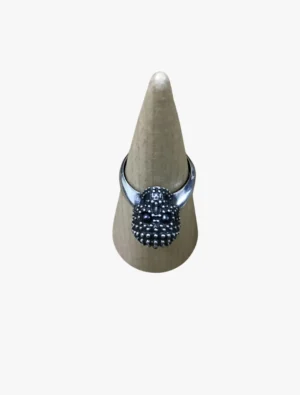 ugo cacciatori ugo cacciatori skull foliage ring 1