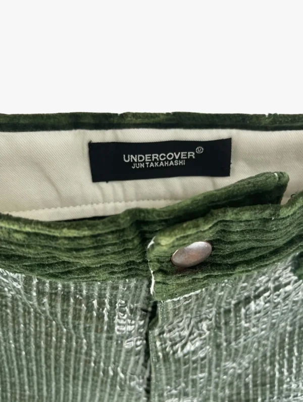 undercover undercover s s2015 crocodille effect plastic shorts 3