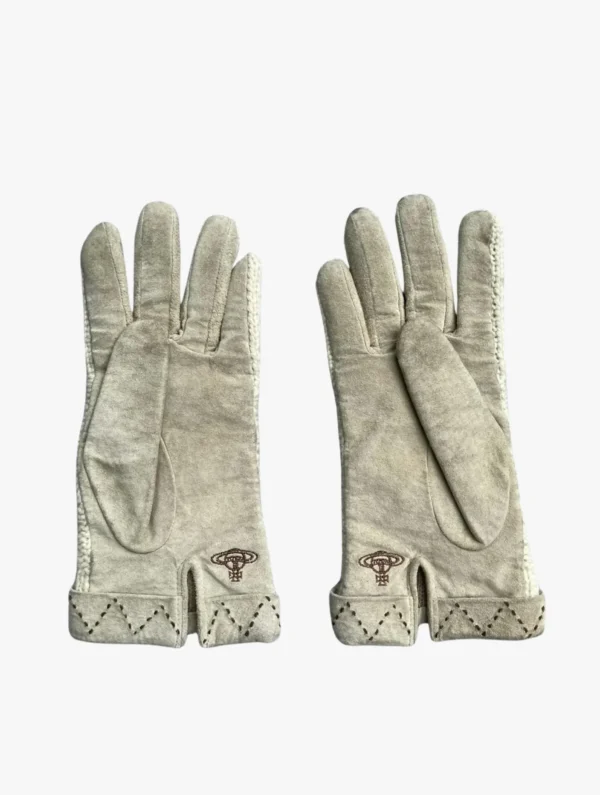 vivienne westwood 1990s orb logo knit gloves 4