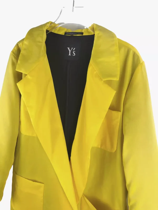 yohji yamamoto ys yellow puffer trench coat 8