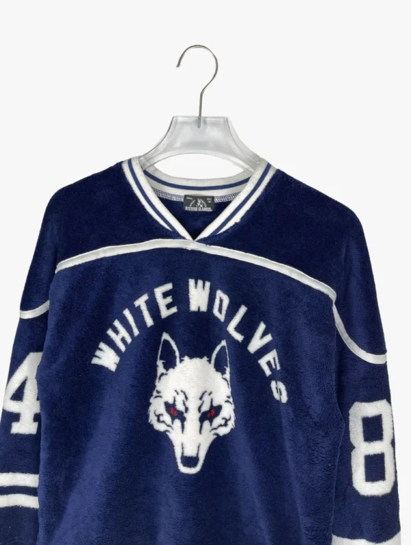 hysteric glamour hysteric glamour white wolves hockey long sleeves ()