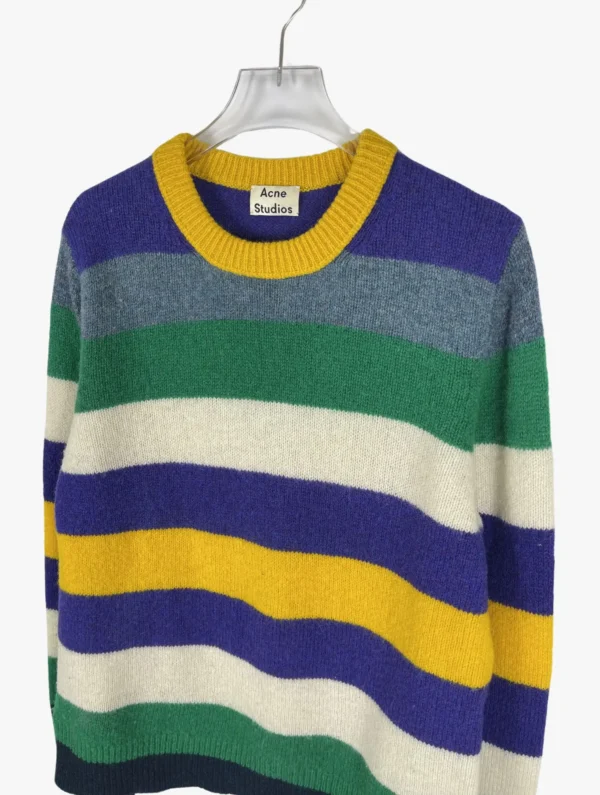 acne studios acne studios kai striped wool sweater ()