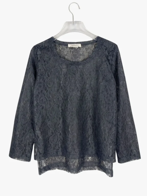 comme des garcons comme des garcons ss floral lace long sleeves