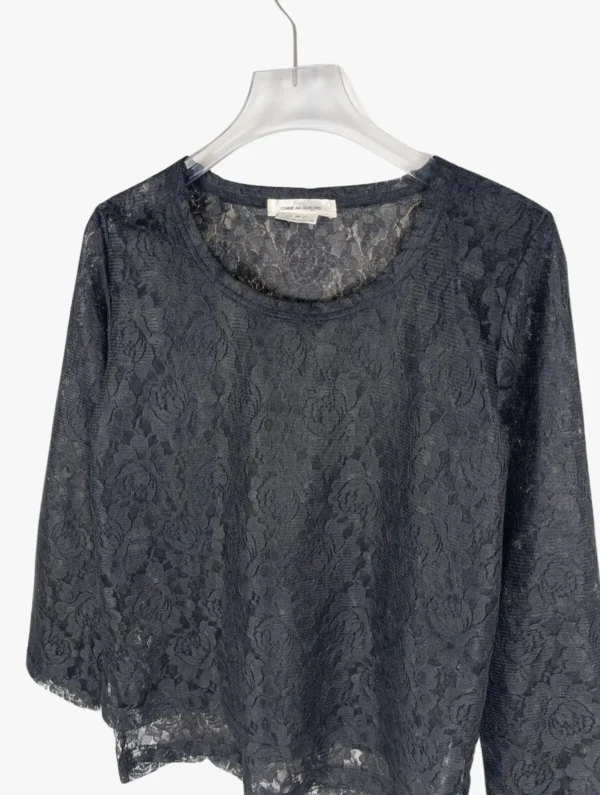 comme des garcons comme des garcons ss floral lace long sleeves