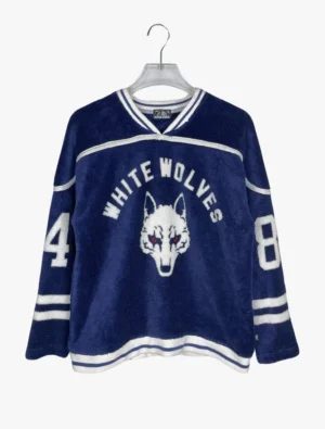 hysteric glamour hysteric glamour white wolves hockey long sleeves ()