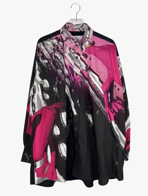 maison margiela maison margiela fw swan lake flamingo shirt